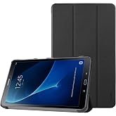 ProCase Slim Case for Galaxy Tab A 10.1 2016 SM-T580 T585 T587 -Black | Smart Cover Stand Folio Case for Galaxy Tab A 10.1 Inch Tablet