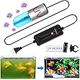 JAHEA Aquarium Clean Light，3 W mini Submersible Algae Removal Light with Timer,Aquarium Water Clean Green Clear Waterproof Clean Light for Pond,Swimming Pool