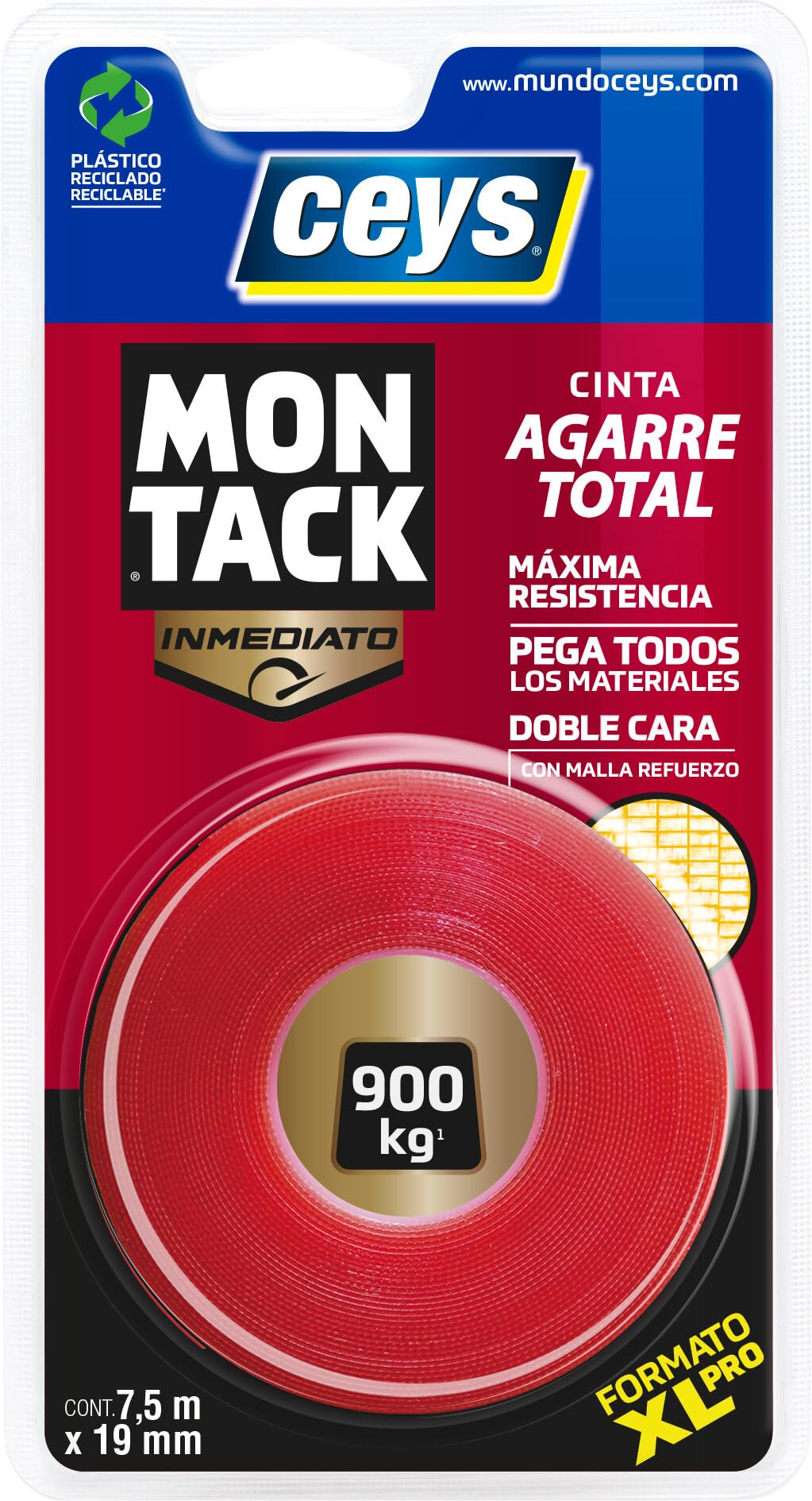 ceys - Mounting Tape - Montack a.t - Immediate - 7.5m x 19mm