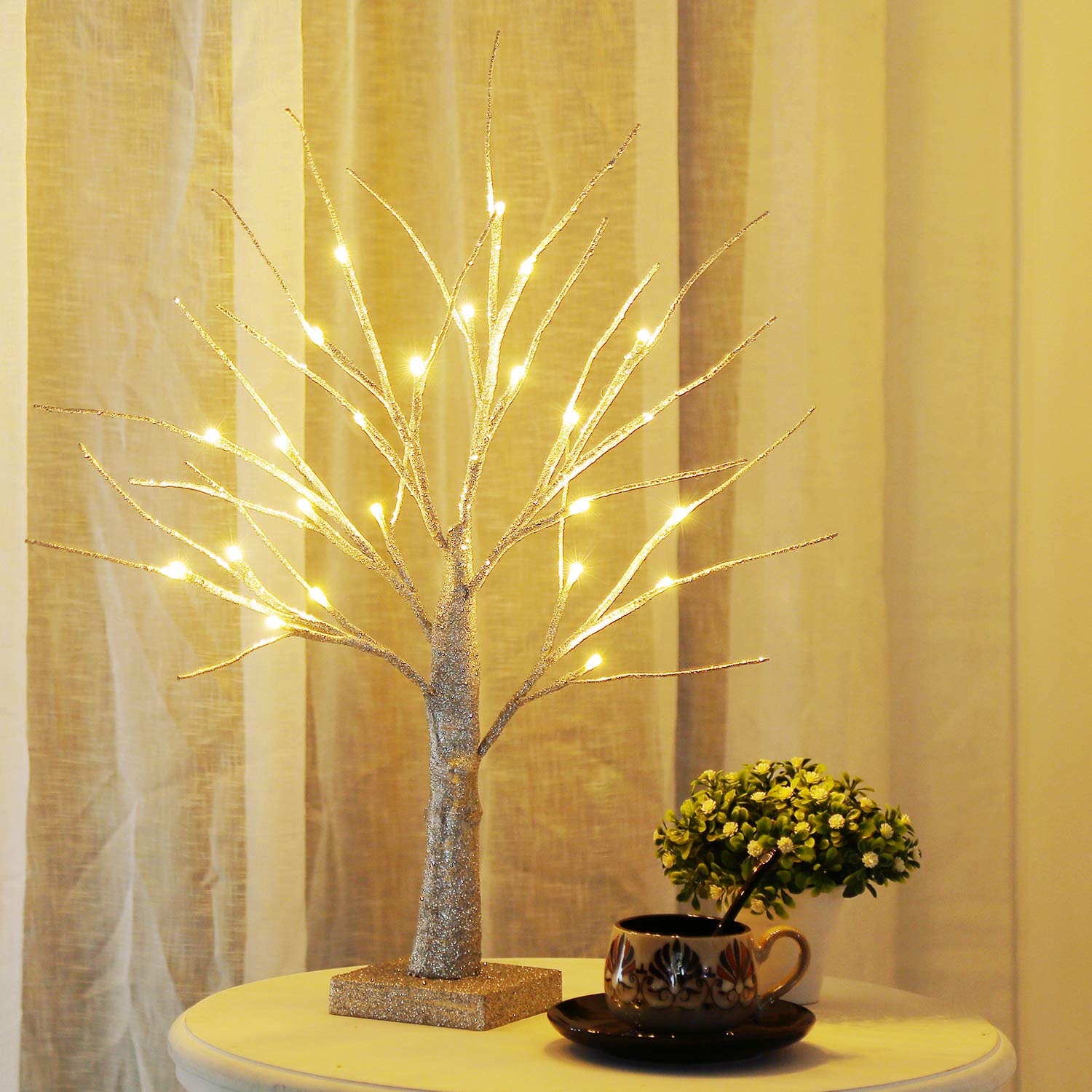 Bolylight LED Birch Tree 4ft 48L LED Christmas Decorations