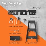 VonHaus Tool Pegboard 44pc Wall Storage Organiser for Shed Garage view 2