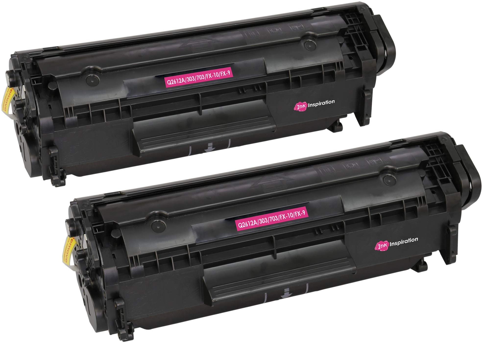 Ink Inspiration 2 Compatible Laser Toner Cartridges for LaserJet 1010 1012 1015 1018 1020 1022 1022n 1022nw 3010 3015 3020 3030 3050 M1005 M1319f MFP | Replacement for Q2612A 12A | 2,000 Pages
