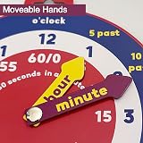 Temple Lodge Early Learning Teaching Clock with Moveable Hands 20cm Magnetic view 2