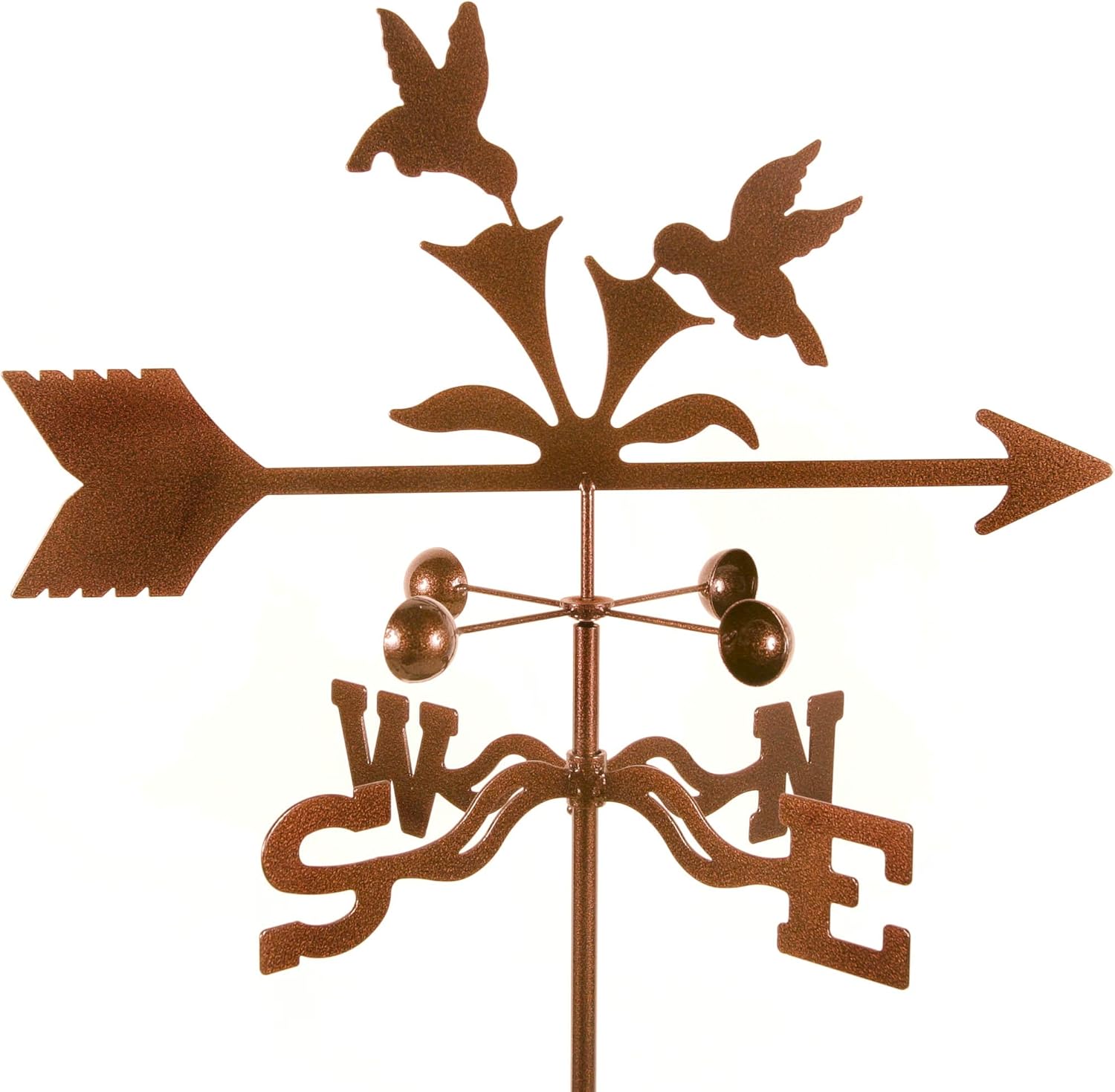 Weathervanes - EZ Vane Hummingbirds Weathervane 21 Inch Wide Post Mount