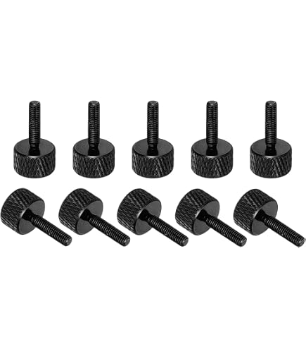 Viti A Testa Zigrinata M3 M4 Alluminio - Manopole Per Case PC Computer - Larghezza Cilindrica