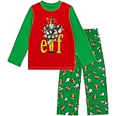 Elf Christmas Pullover Pajama Shirt and Pants Sleep Set Little Kid to Big Kid Sizes (4-18-20)