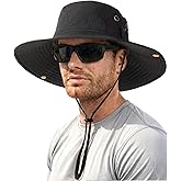 FURTALK Sun Hats for Men Fishing Hat UPF 80+ Foldable Wide Brim Outdoor Hiking Beach Summer Hats