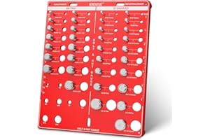 HONTAITUO 42 Nut and Bolt Thread Checker Standard and Metric,Bolt Size and Thread Gauge with 19 Standard & 15 Metric Bolt & 8 Drill Bit Gauge,Bolt and Nut Identifier Gauge