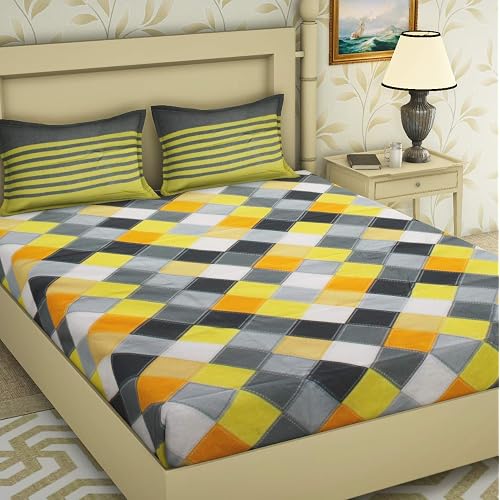 Cotton Bedsheet with 2 Pillow Covers