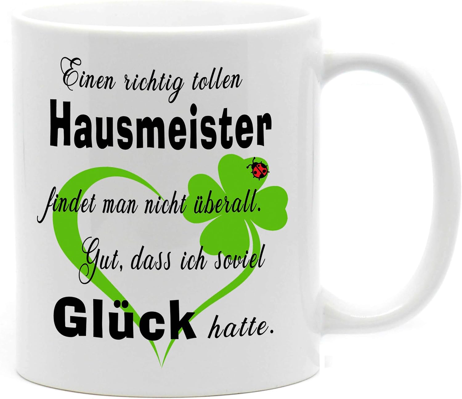 Tasse 'Lieblings-Hausmeister' – Beidseitig Bedruckt, Spülmaschinengeeignet, 300 Ml