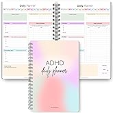 ADHD Daily Planner for Neurodivergent Adults - Productivity Daily Planner & Task Management to Stay Organized and Focused (Rainbow)