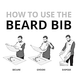BEARD KING Beard Bib Apron - Shaving Set for Dad