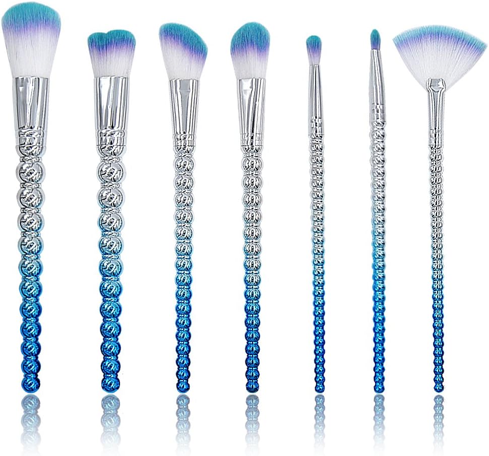 7 PCS Make up Brush Set Professional kabuki Cosmetic Brushes Set Tools Foundation Face Powder Makeup Brushes