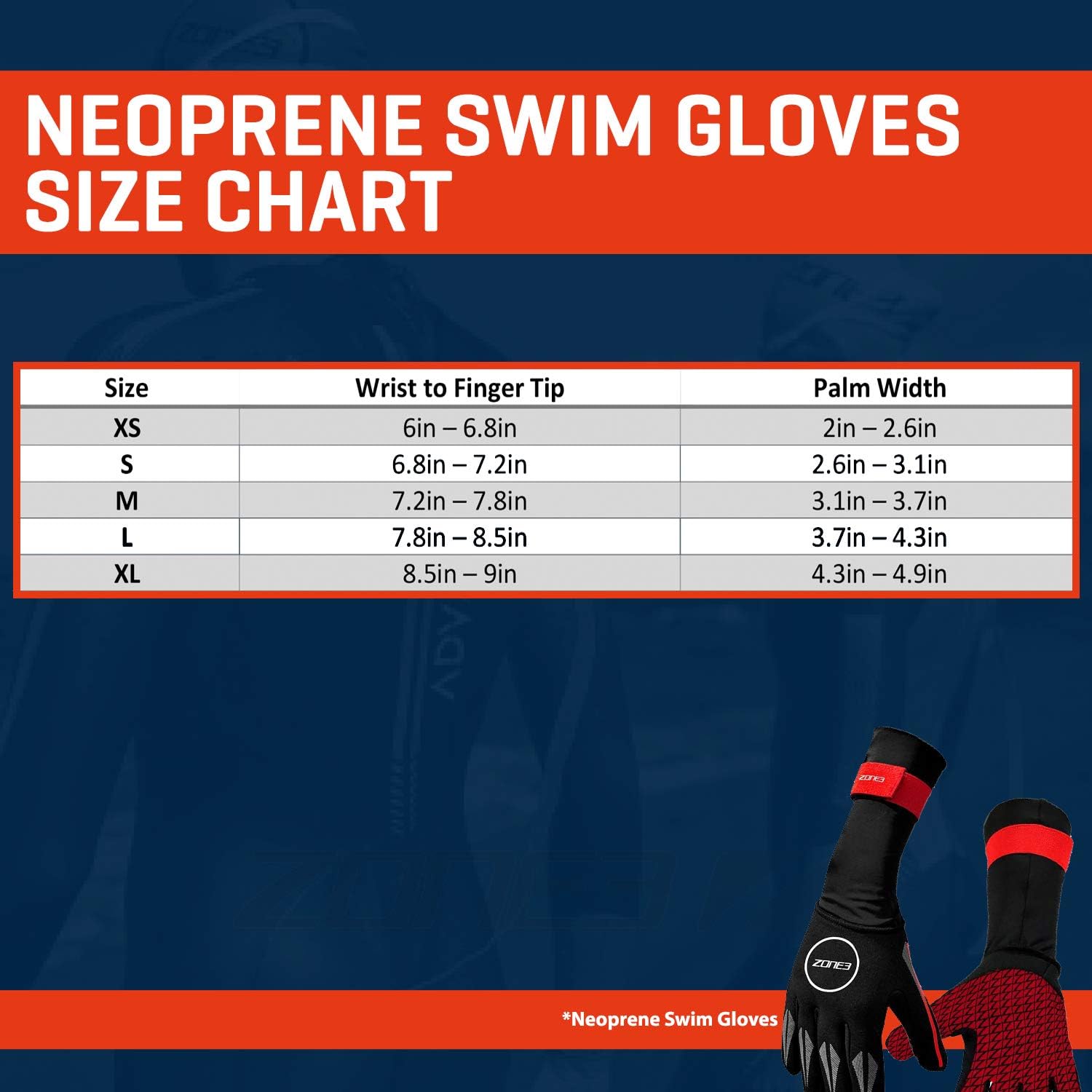 ZONE3 Neoprene Swim Gloves : Sports & Outdoors