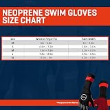 ZONE3 Neoprene Swim Gloves 2mm Natural Web Free Finger Design view 4