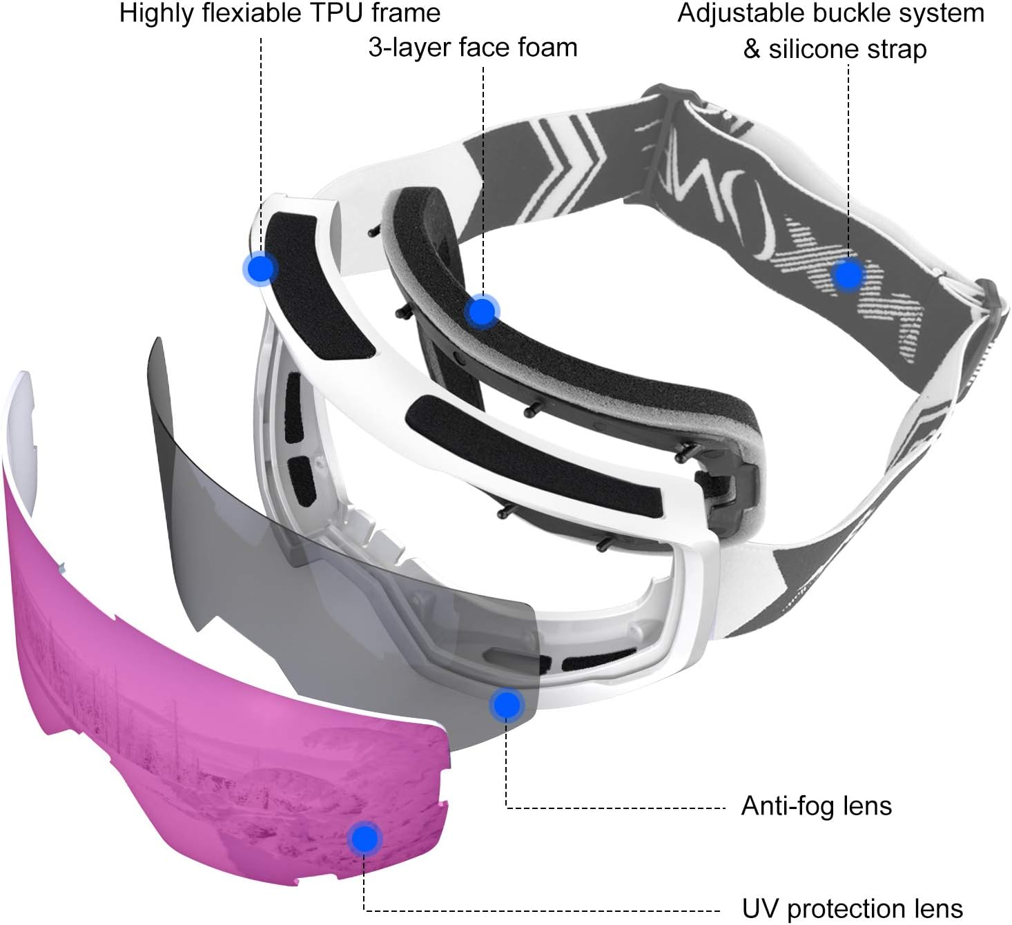 nxone ski goggles