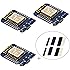 IZOKEE D1 Mini NodeMcu Lua 4M Bytes WLAN WiFi Internet Development Board Base on ESP8266 ESP-12F for Arduino, 100% Compatible with WeMos D1 Mini (Pack of 3)