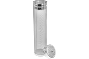 SUPVOX Stainless Steel Brew Filter Tube 7x29cm Hops Strainer Mesh Portable Beer and Wine Brewing Accessory