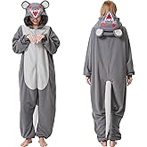 HMHMAWAHV Adult Animal Onesie Halloween Costume One-Piece Cosplay Pajamas for Women and Men