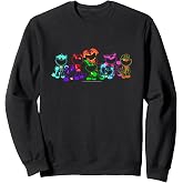 Poppy Playtime Smiling Critters Off Color Ruined Group Shot Sweatshirt