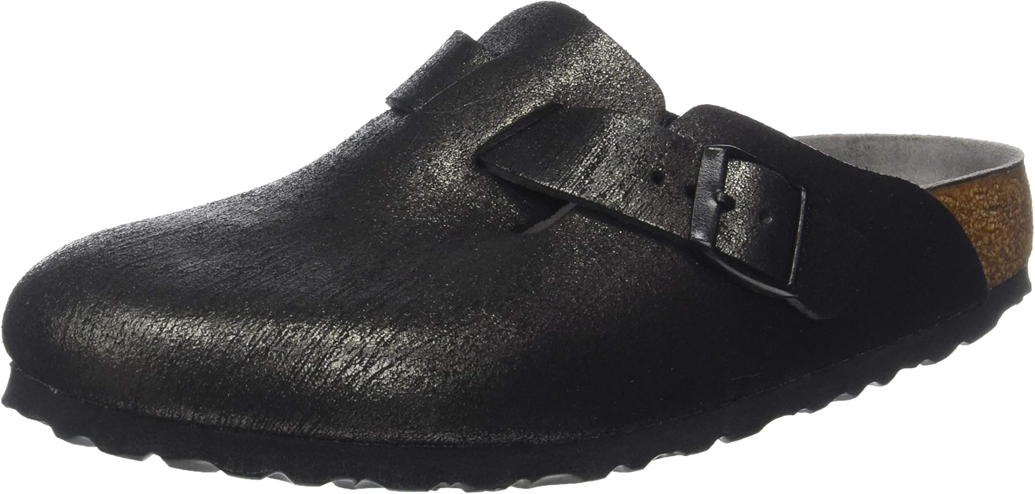 birkenstock washed metallic antique black