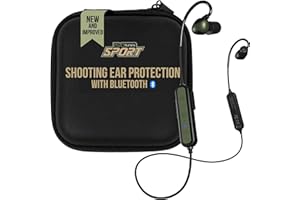 ISOtunes Sport ADVANCE BT 2.0 Shooting Ear Protection for Gun Range - Bluetooth Hearing Protection for Shooters, 26 dB Noise Reduction (NRR) Bluetooth Ear Protection, Electronic Shooting Ear Buds