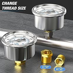 MEANLIN MEASURE 0~300Psi Dry Pressure Gauge