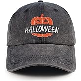 Halloween Hat Pumpkin Dad Hats for Men Halloween Decorations Adjustable Funny Baseball Cap Halloween Accessories