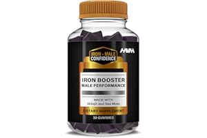 HAVAH Iron Booster Maximum Strength Performance Gummies IronBooster Gummy Supplement, Iron Booster Maximum Strength Advanced Shilajit Supplement, Iron Booster Premium Wellness Gomitas (30 Gummies)