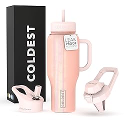 Coldest Tumbler with Handle and Straw Lid | 3 Lids