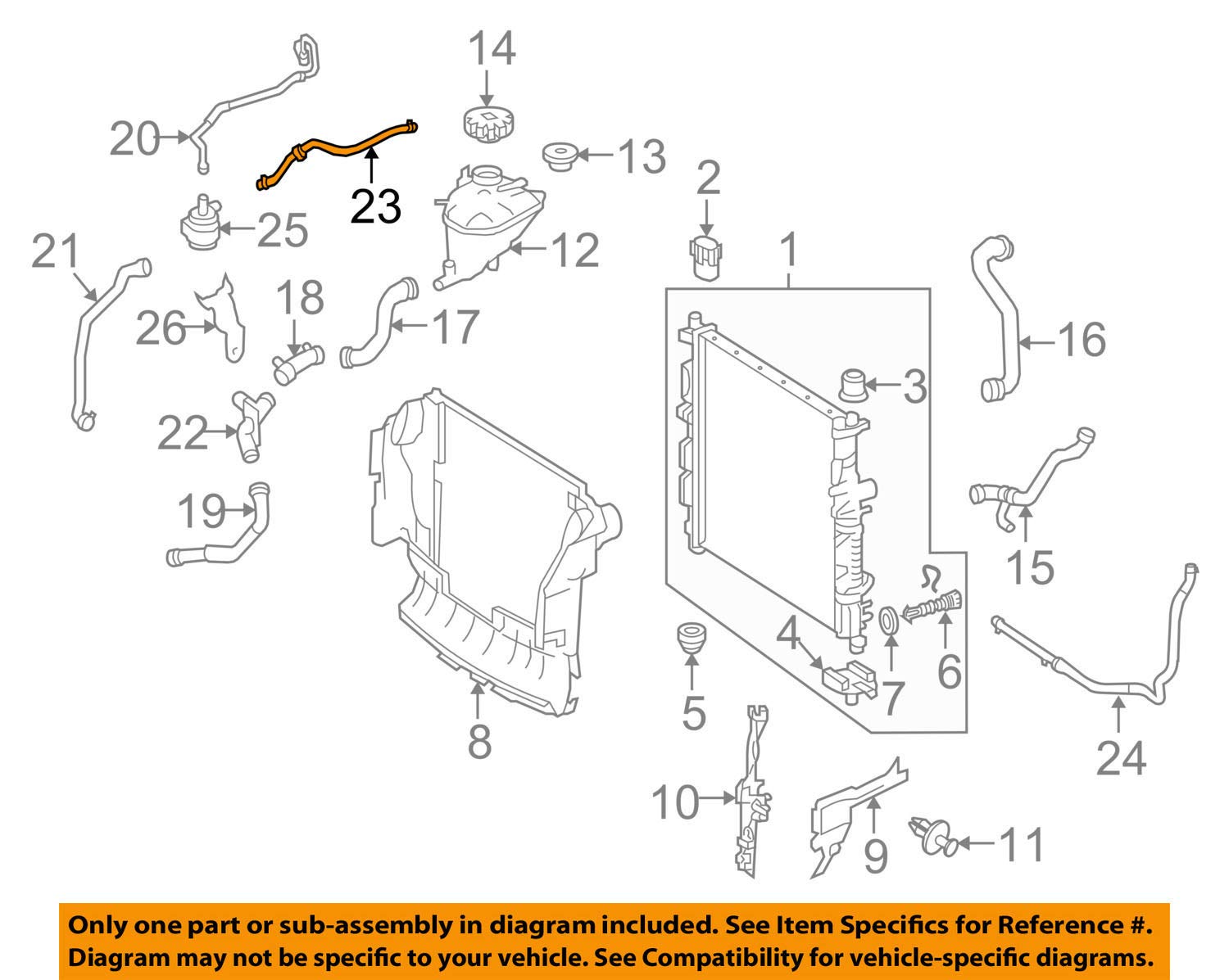 Genuine Mercedes-Benz Breather Tube 164-500-41-75
