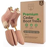 HOUNDSBAY Boot Trees, Cedar Boot Tree for Men, Shoe Tree for Boots, Boot Stretcher &amp; Shaper