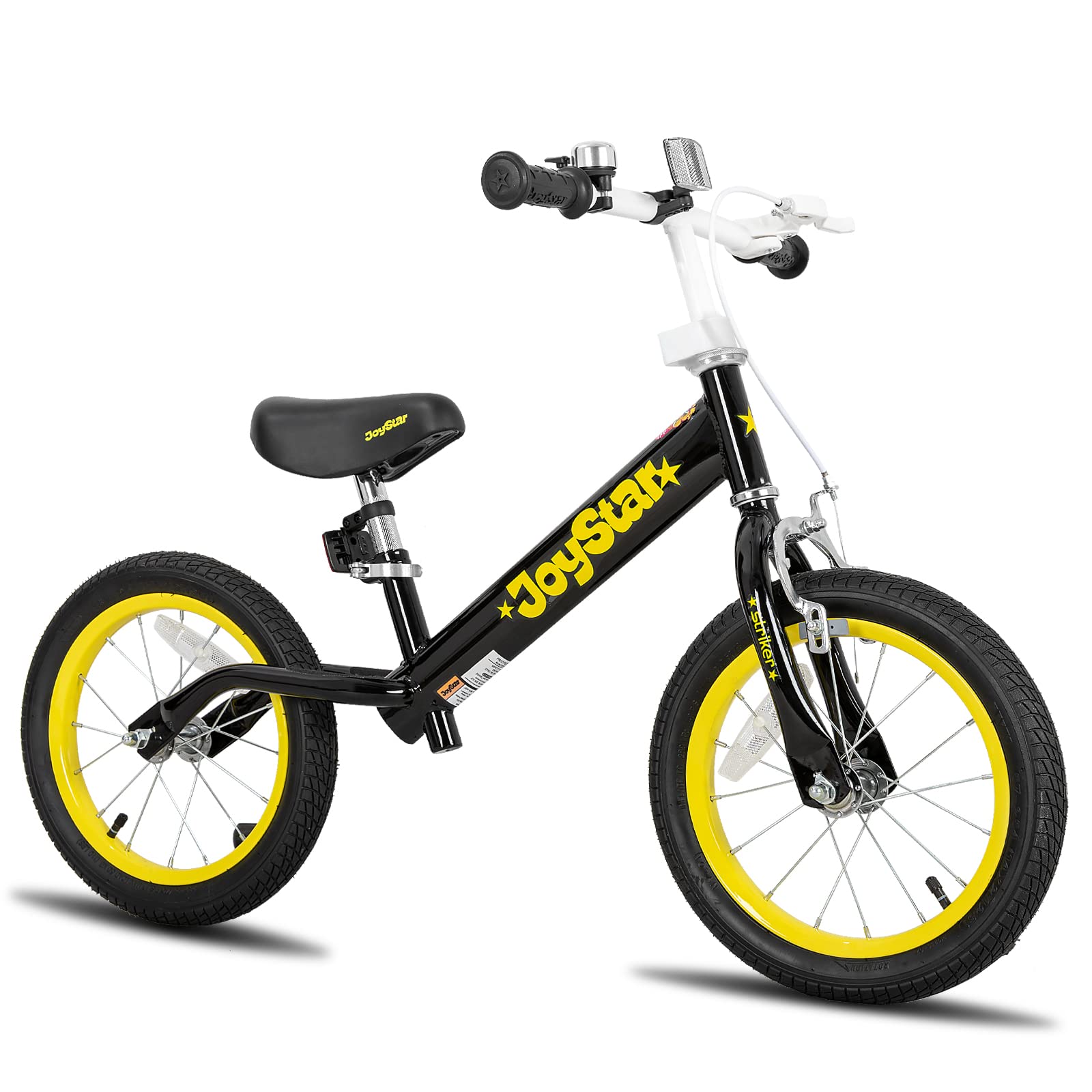 JOYSTAR 16 Inch Balance Bike for Big Kids 4 5 6 7 8 Years Old Boys Girls 16 in Large Balance Bikes with Adjustbale Seat No Pedal Training Bicycle Black