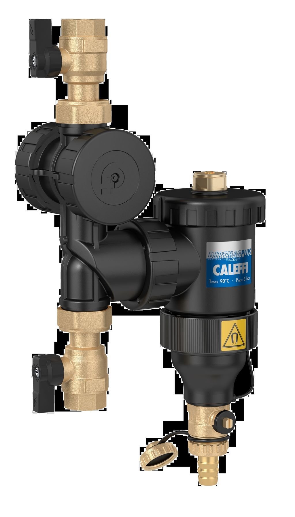 Caleffi Dirtmag Plus 545375 Mud Cutter with Magnet and Dirt Flaps Technopolymer 3/4 Inch Multi-Coloured