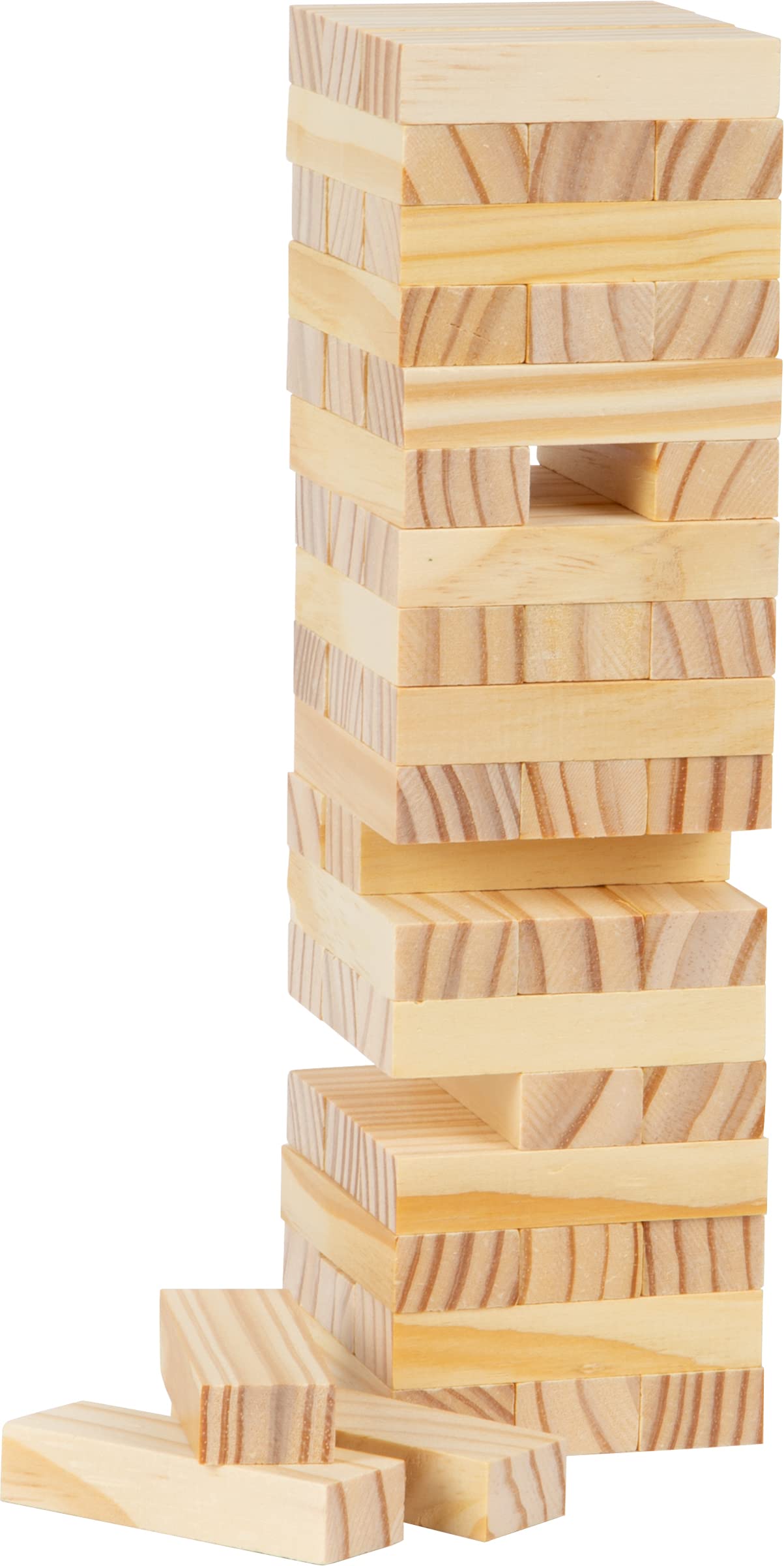 Small Foot 8004 Natural Wooden Wobble Tower - Trains Motor Skills, Skill and Patience, for Children from 4 Years