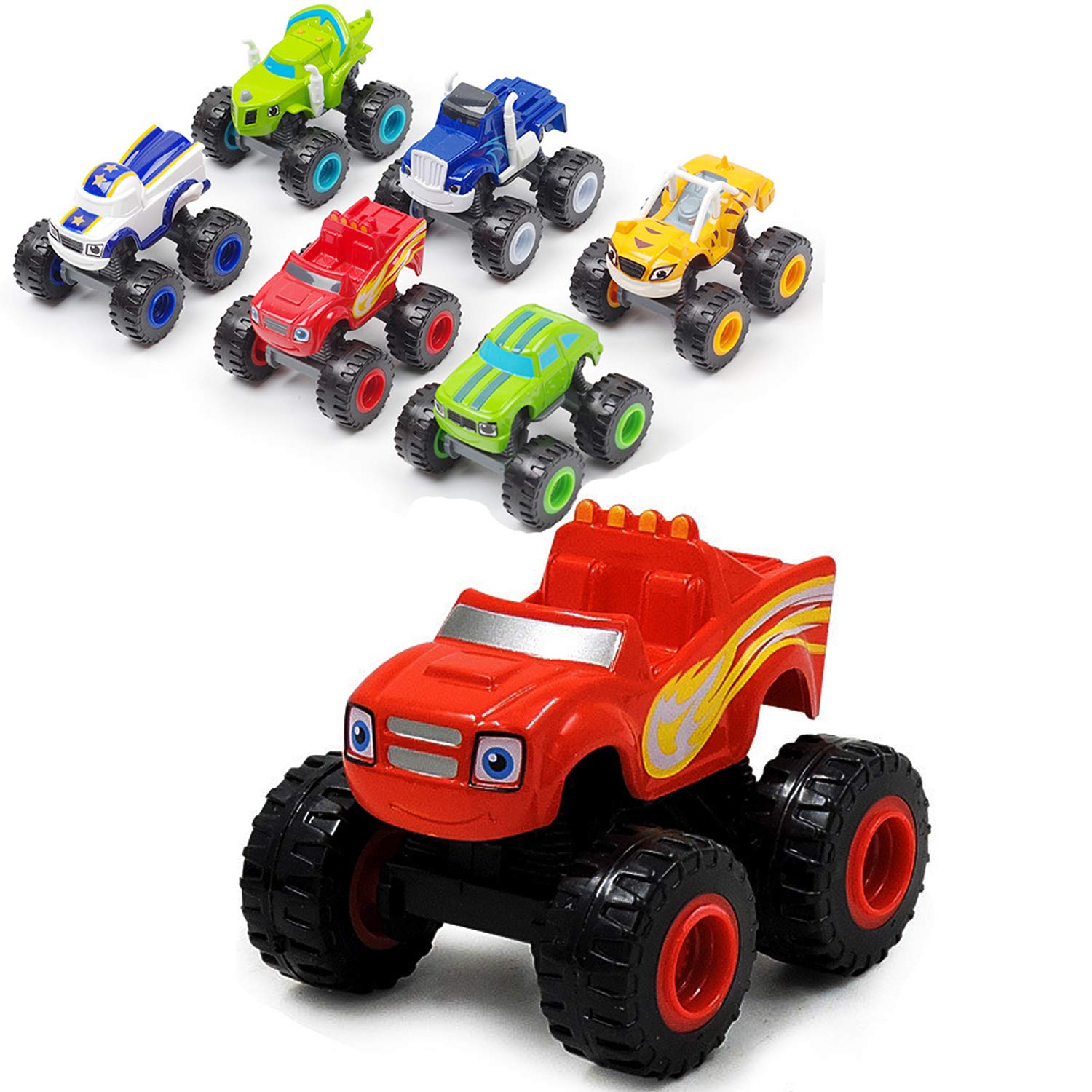 VI AI The Monster Machines - Truck Vehicles Toys Gifts - Scooters Car for Kids (6 pcs)
