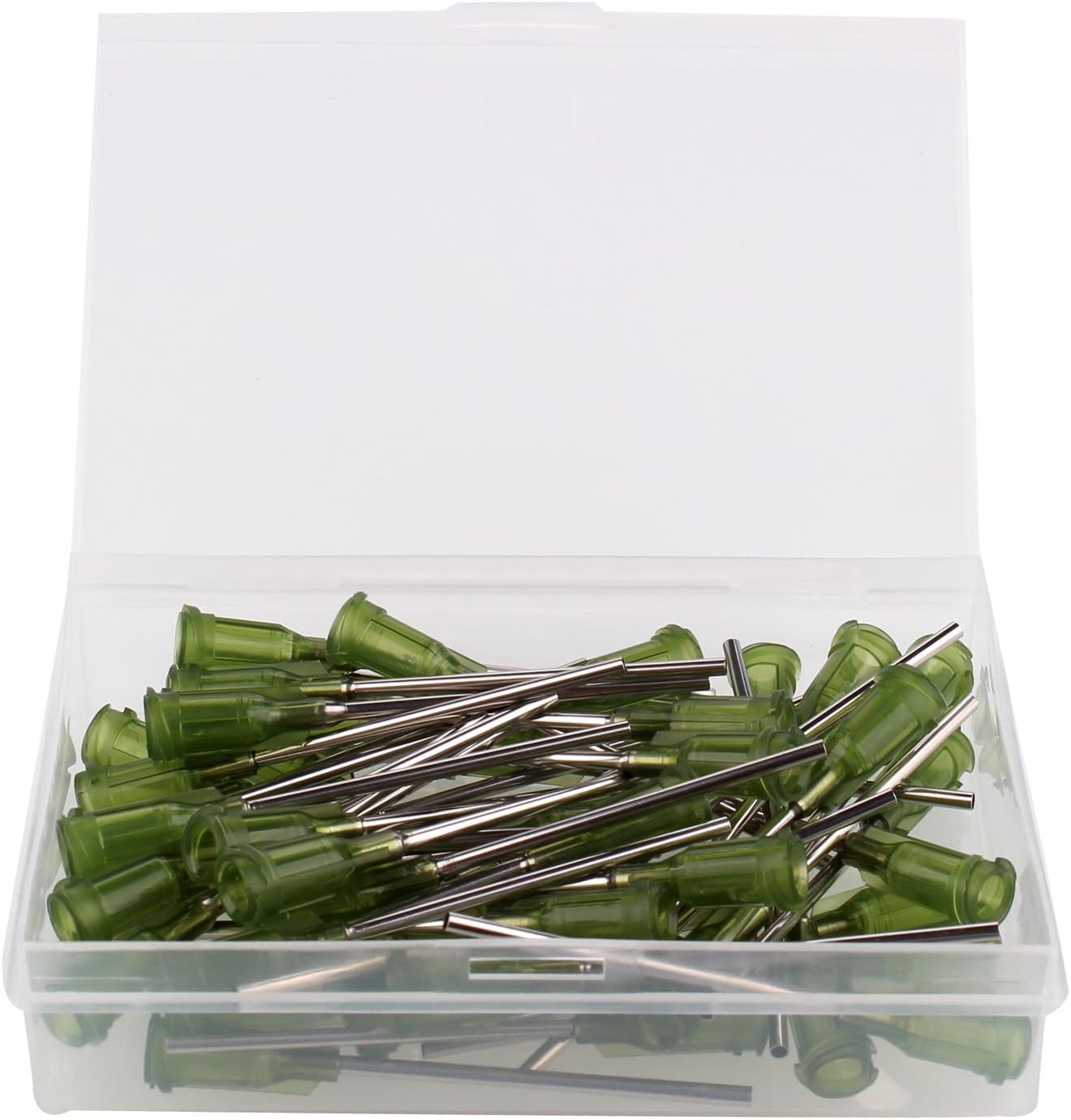 BIPEE Dispensing Needles, 14 ga x 1-1/2 Inch Length, Blunt Tip, Screw Interface, Pack 50 (14G)