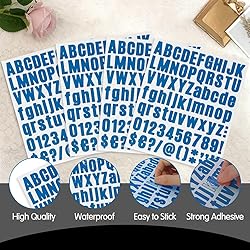 Vinyl Letter Stickers - 10 Sheets, 1 inch