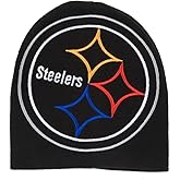 Reebok Oversized Hype Big Logo Skull Cap - NFL Cuffless Knit Beanie Hat