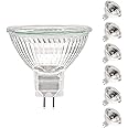 ETUOLMP MR16 Halogen Bulb 20W 12V, Durable 6 Packs High Output Halogen Light Bulbs 2 pin GU5.3 Base for Landscape Lights, Track Lights, Fiber Optics, Desk Lamps, Dimmable, 2700K Warm White