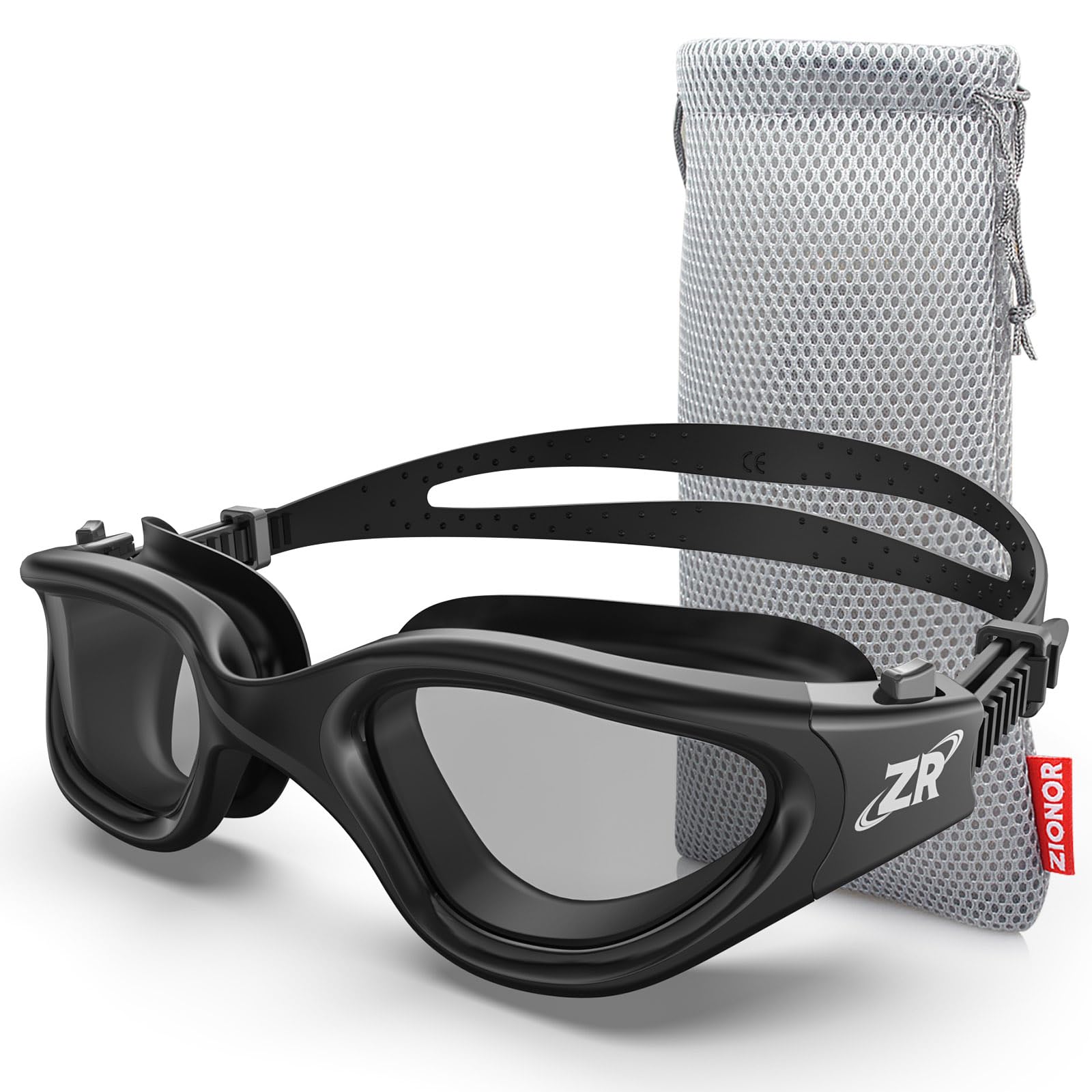 Photo 1 of ZIONOR Swim Goggles, G1 Polarized Swimming Goggles UV Protection Anti-fog Adjustable Strap for Adult Men Women (Polarized Light Smoke Lens)