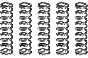 uxcell 5Pcs Compression Spring, 5mm OD, 0.8mm Wire Size, 20mm Free Length, Spring Steel Construction Extended Mechanical Comp