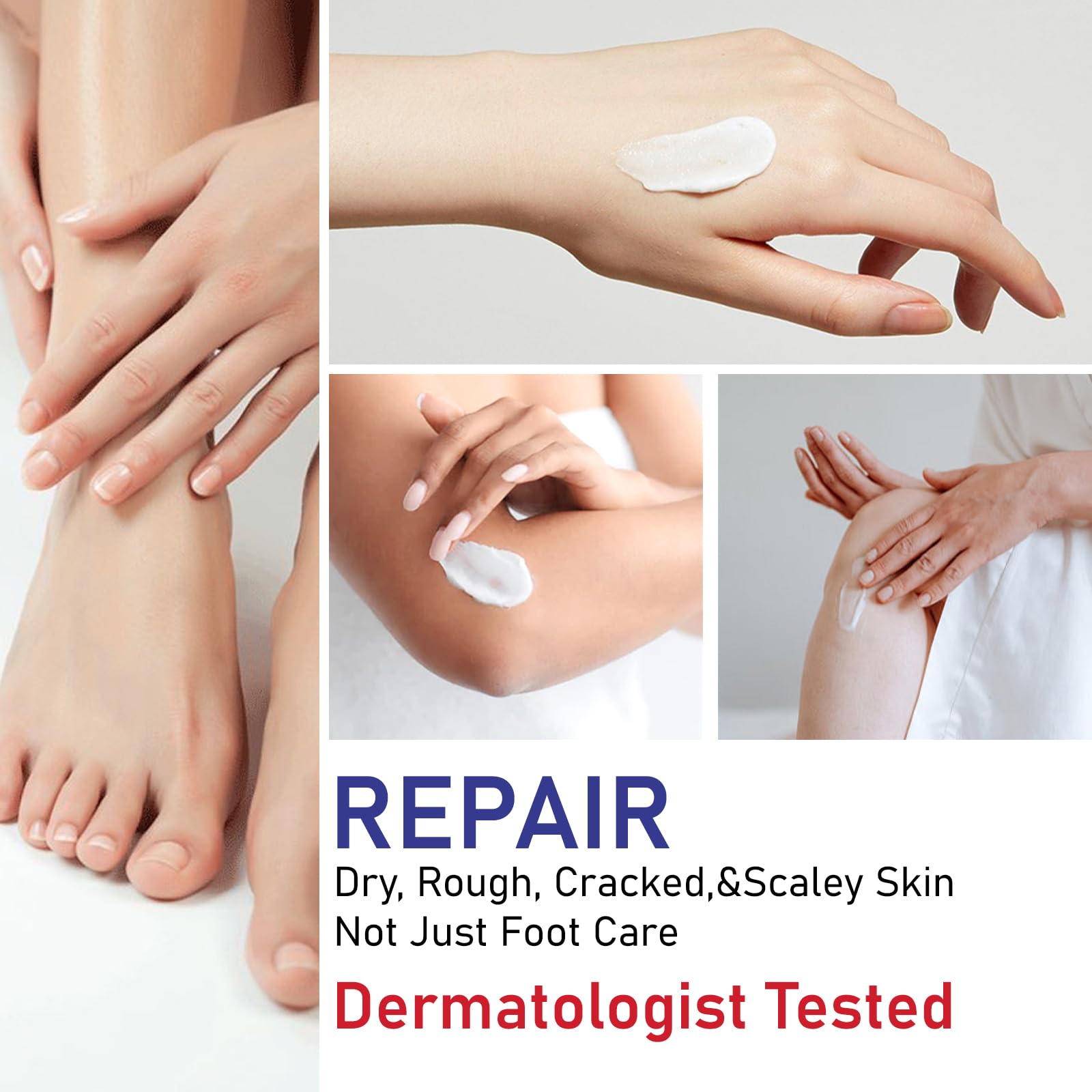 OUKEYA Urea Cream 40 Percent Tube 3 Oz, Foot & Hand Cream for Dry Cracked, 40 per Urea Lotion for Feet Maximum Strength