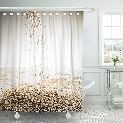 Amazon Com Emvency Fabric Shower Curtain Curtains With Hooks