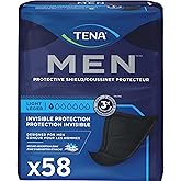 Tena Men Light Incontinence Protective Shield for Men, Bladder Control, Discrete, Light Absorbency, 58 Count
