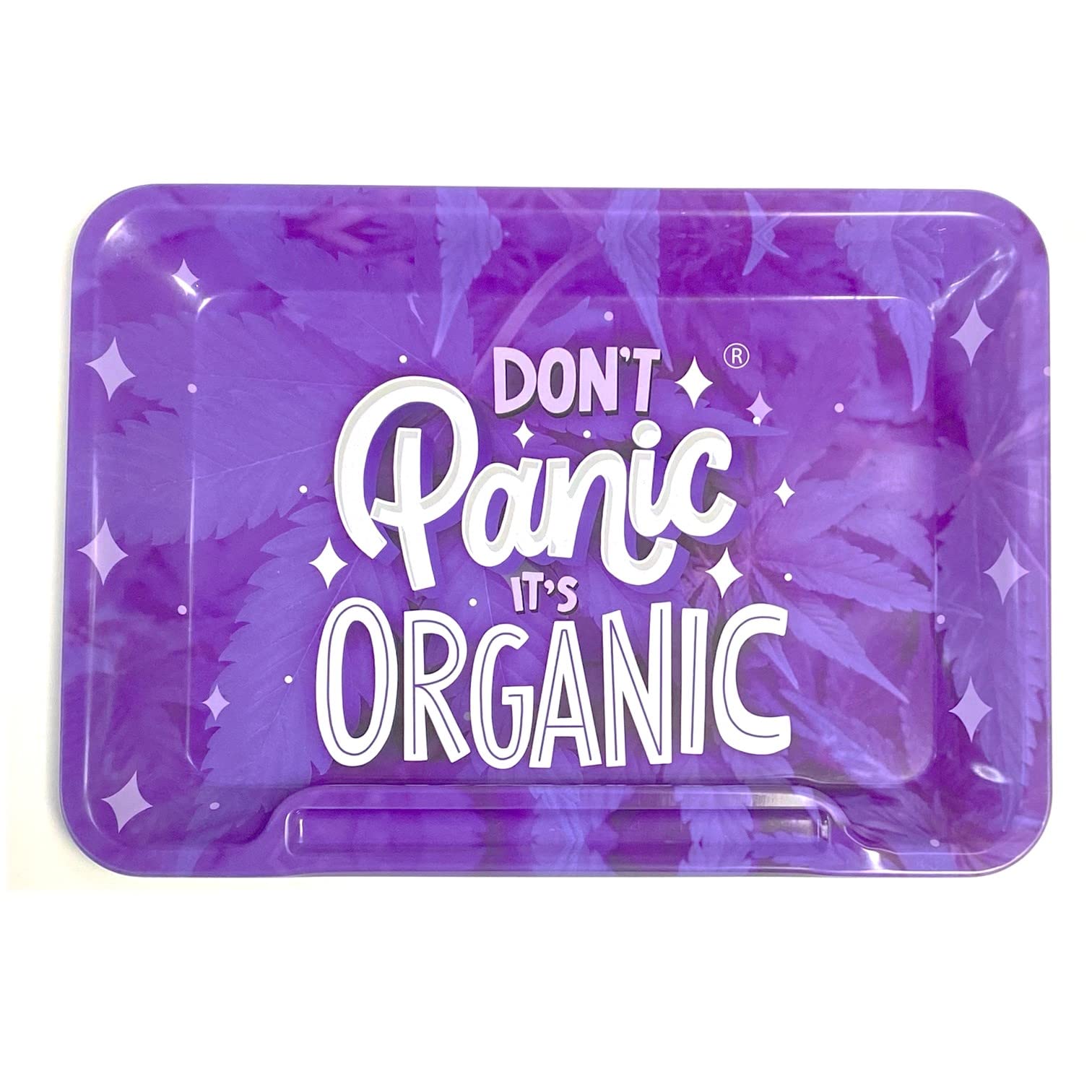 Wise Skies Metal Rolling Tray Accessories Characters Rolling Papers Rolling Tip Small (Purple Organic)
