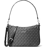 Michael Kors womens Jet Set Medium Top Zip Pochette Crossbody Bag
