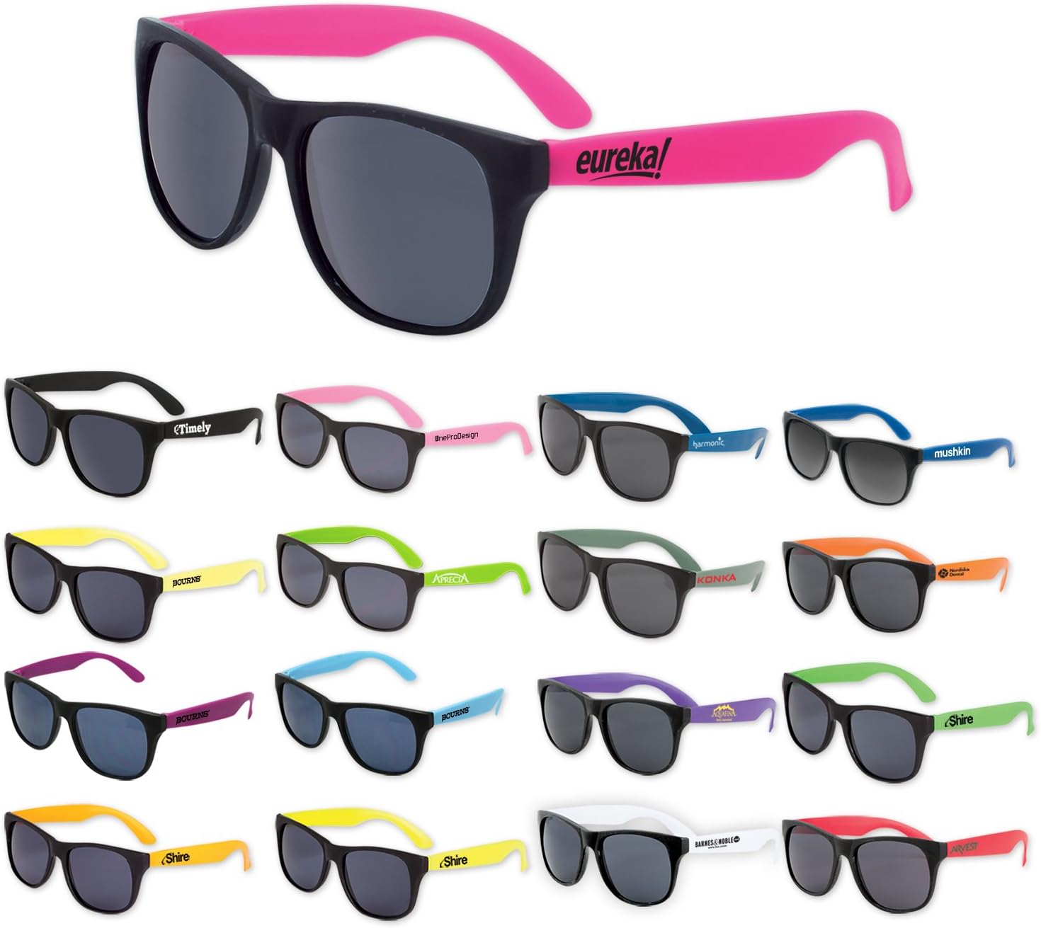 150 Custom Classic Sunglasses Imprinted with Your Logo or Message
