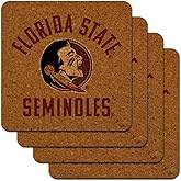 Florida State Seminoles Low Profile Novelty Cork Coaster Set