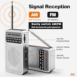 Portable Radio AM FM with Long Range